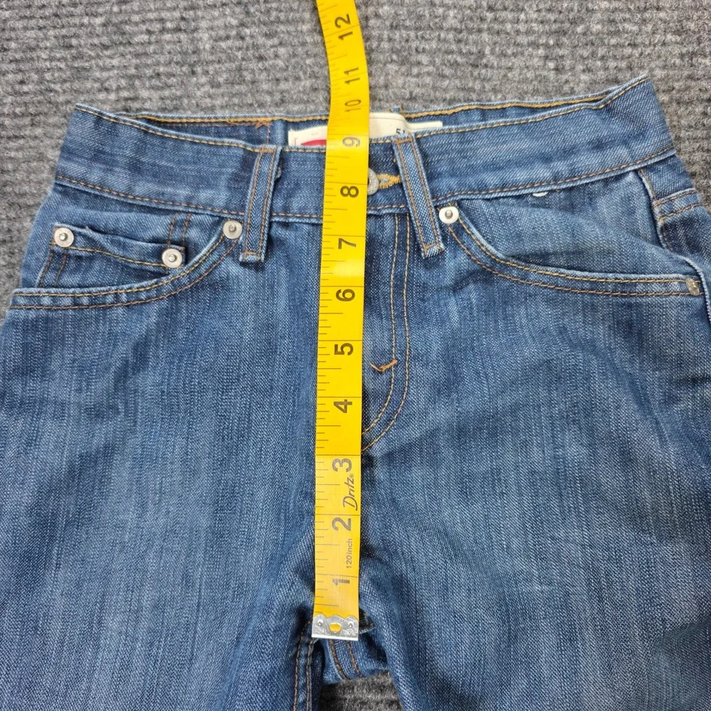 Levis 514 Slim Straight Jeans Boy's Size 12 Slim W24 L26 Blue Medium Wash Denim